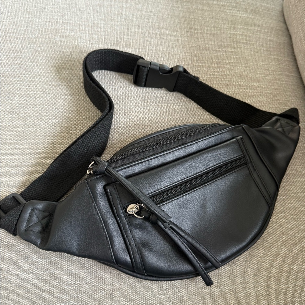 Faux Leather Waist Bag
